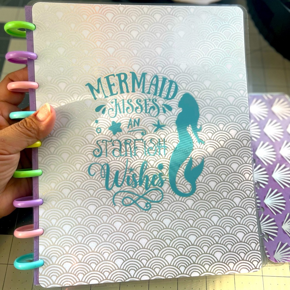 Mermaid kisses and starfish wishes notebook classic size